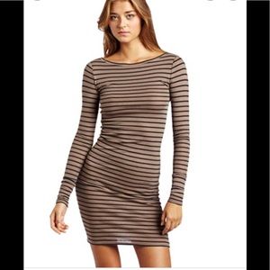 LIKE NEW‼️BCBGMaxAzria “Faye” Round Neck Long Sleeve Ribbed Midi-Dress -XS